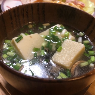 高野豆腐の中華スープ